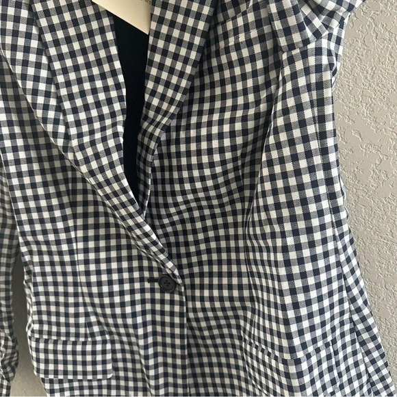Favorite Daughter NWT Gingham Single Breasted Blazer XS - Picture 7 of 11